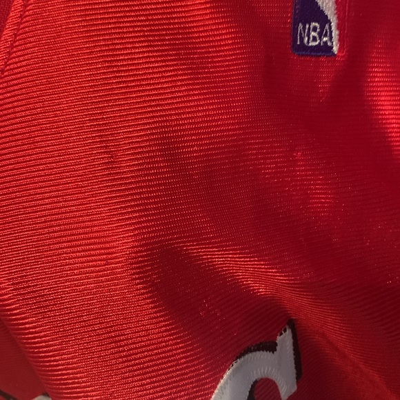 Super Rare Champion Dual Tag Authentic 2001 Allen Iverson 76s Red Alt Jersey 44 - Picture 10 of 10